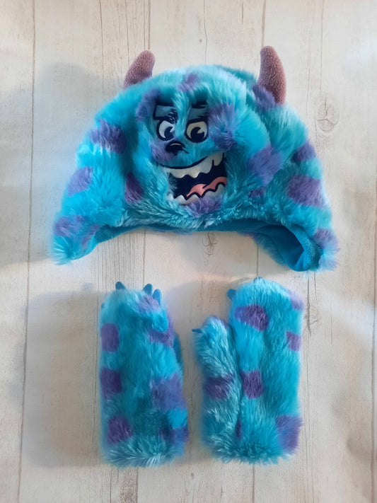 Disney store Bonnet et gants Monstre et compagnie 3- 6 ans