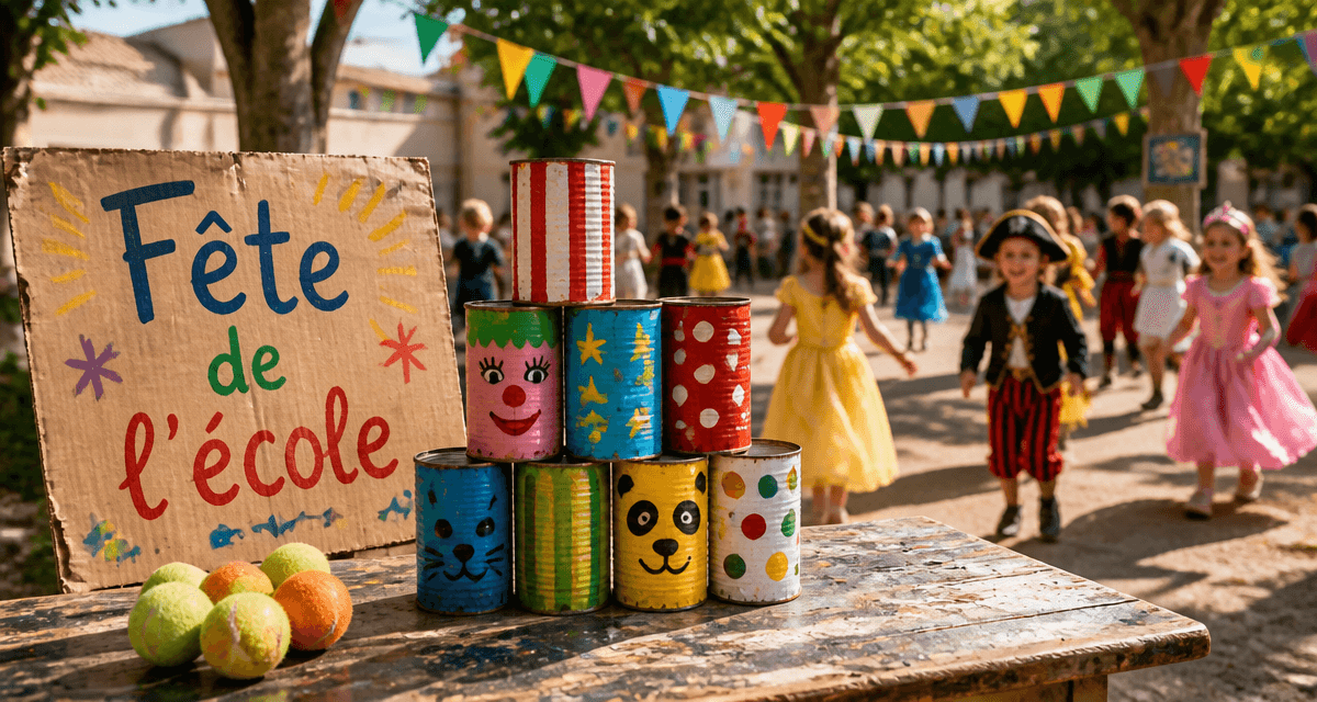 60 idées de jeux pour kermesse stand chamboule-tout enfants