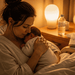 chemise de nuit allaitement jeune maman
