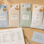 enveloppe budget à imprimer sur bureau