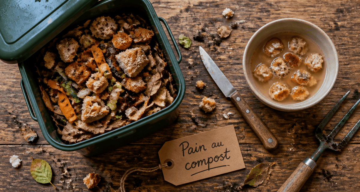 pain composteur restes pain compost