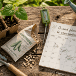 quand planter concombre outils et jeunes plants