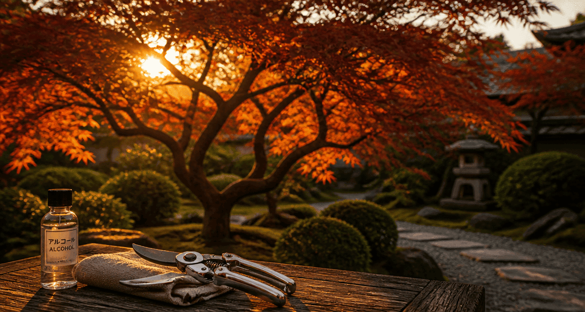 Quand tailler un érable, érable japonais taillé au jardin