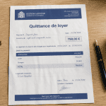 quittance de loyer pdf gratuit sur bureau