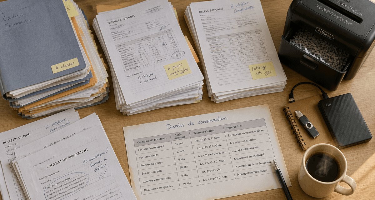 tableau récapitulatif combien de temps garder ses papiers pdf