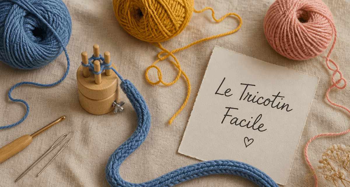 Tricotin comment faire, outil bois, laine, tuto facile