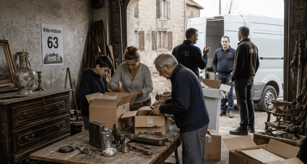 vide maison 63 tri objets garage