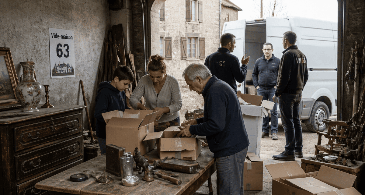 vide maison 63 tri objets garage