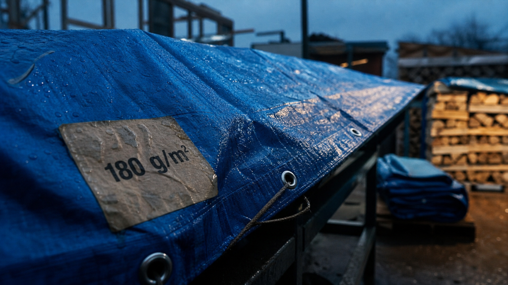 baches bleues 70g ou 140g : bâche chantier bleue avec œillets