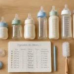 combien de biberons acheter et quelle taille biberons sur table