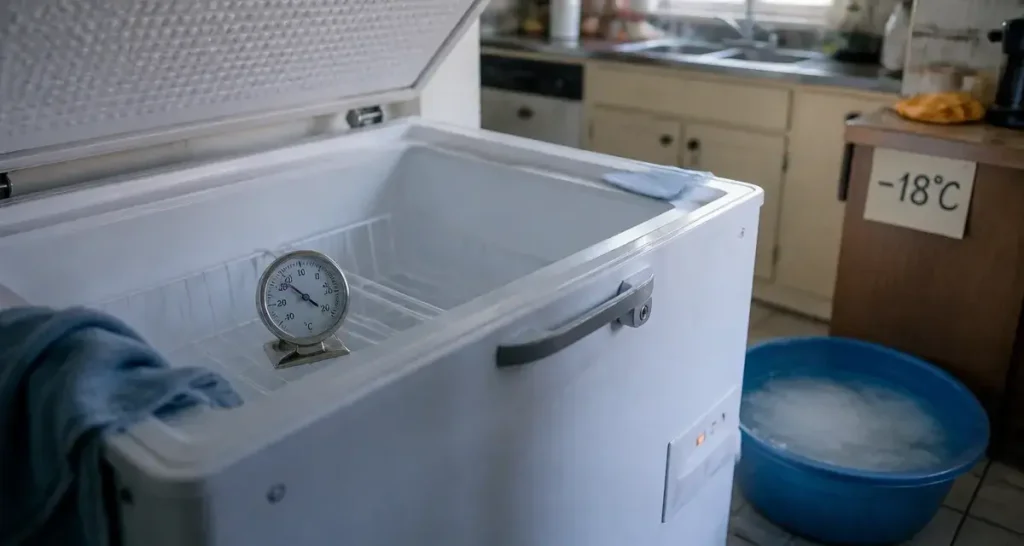 Combien de temps avant de remplir un congélateur après dégivrage : 3 à 6 heures d’attente, congélateur sec