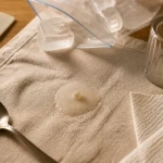 Comment enlever cire de bougie : tache de cire sur lin