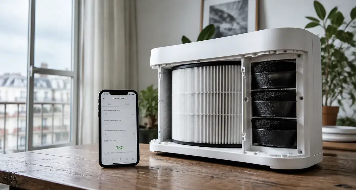 Meilleur purificateur d air avec filtre HEPA et charbon actif, mesure du CADR