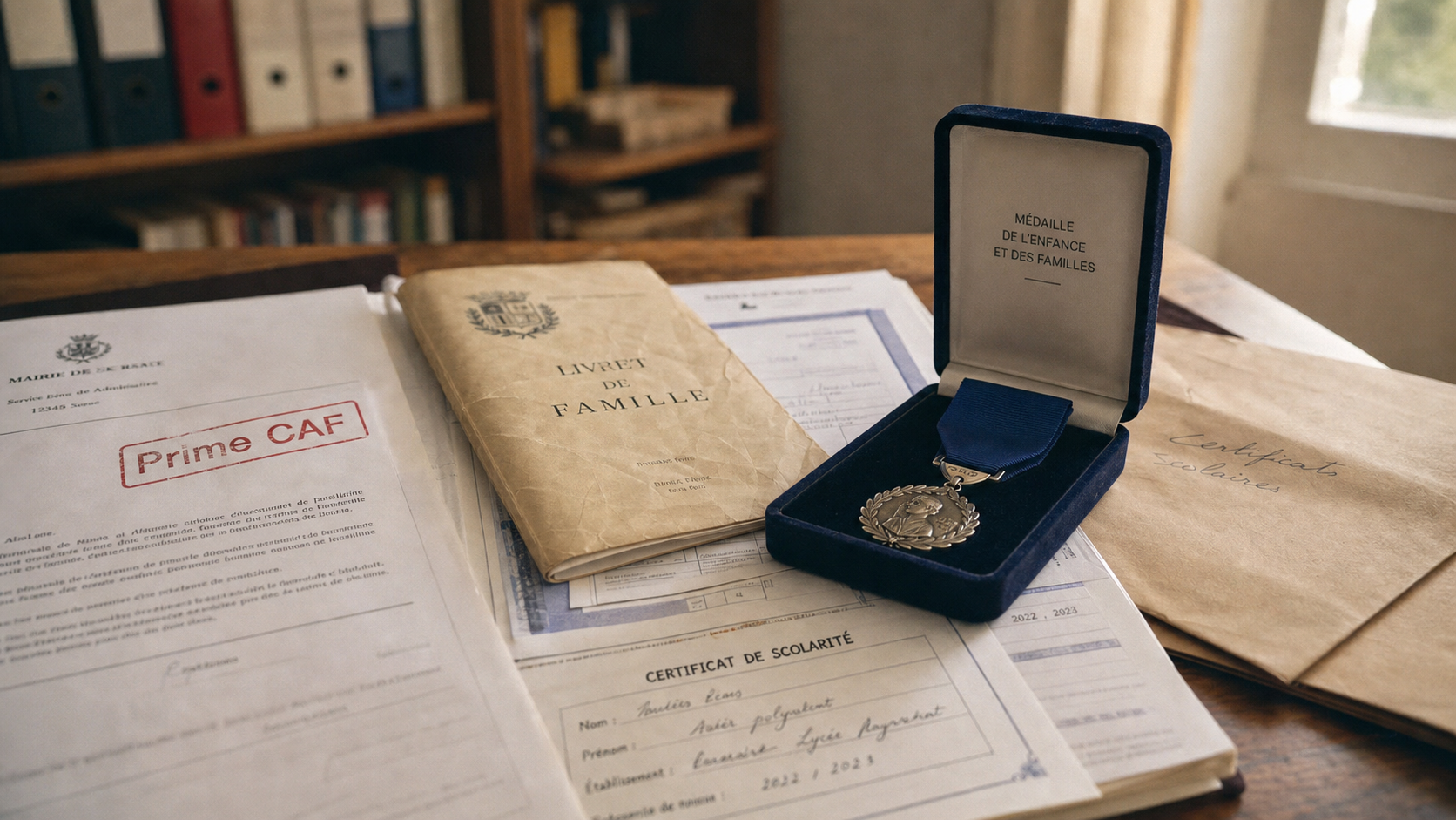 Montant prime médaille de la famille : dossier mairie et Prime CAF
