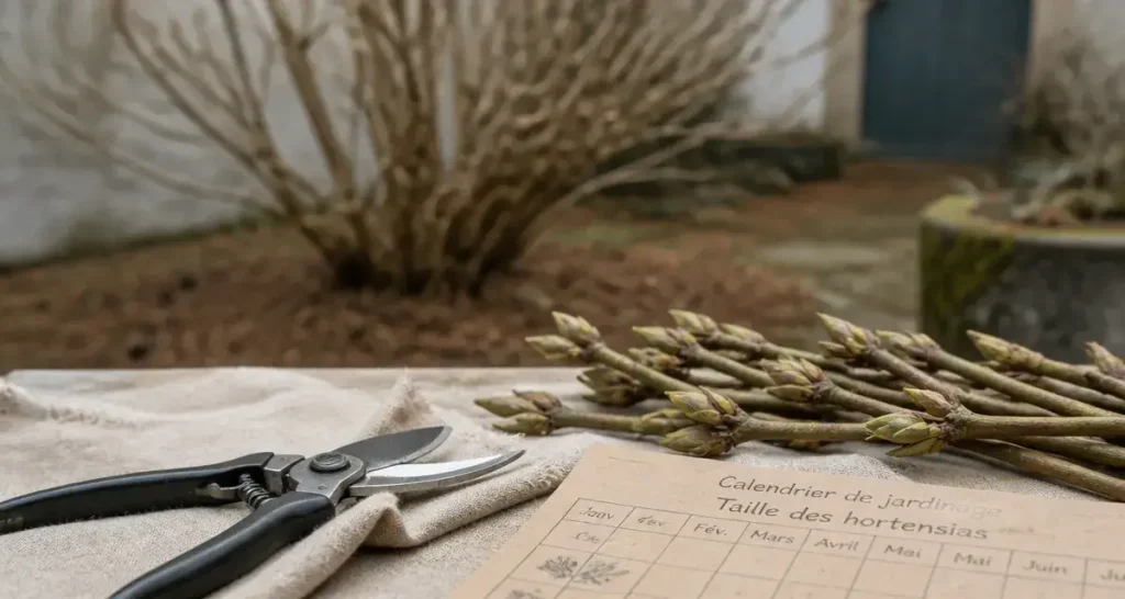 Quand couper hortensia : sécateur et calendrier de taille pour floraison