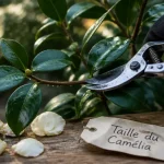 Quand tailler camelia : sécateur sur camélia après floraison