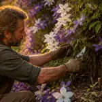 quand tailler la clématite sur vieux mur en fleurs