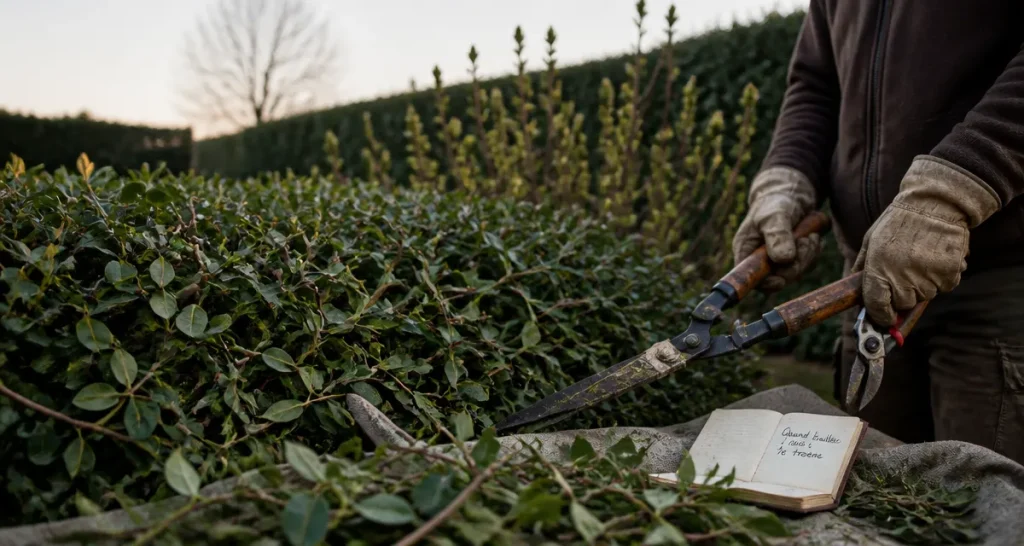 Quand tailler troene : haie dense et vigoureuse, jardinier en taille