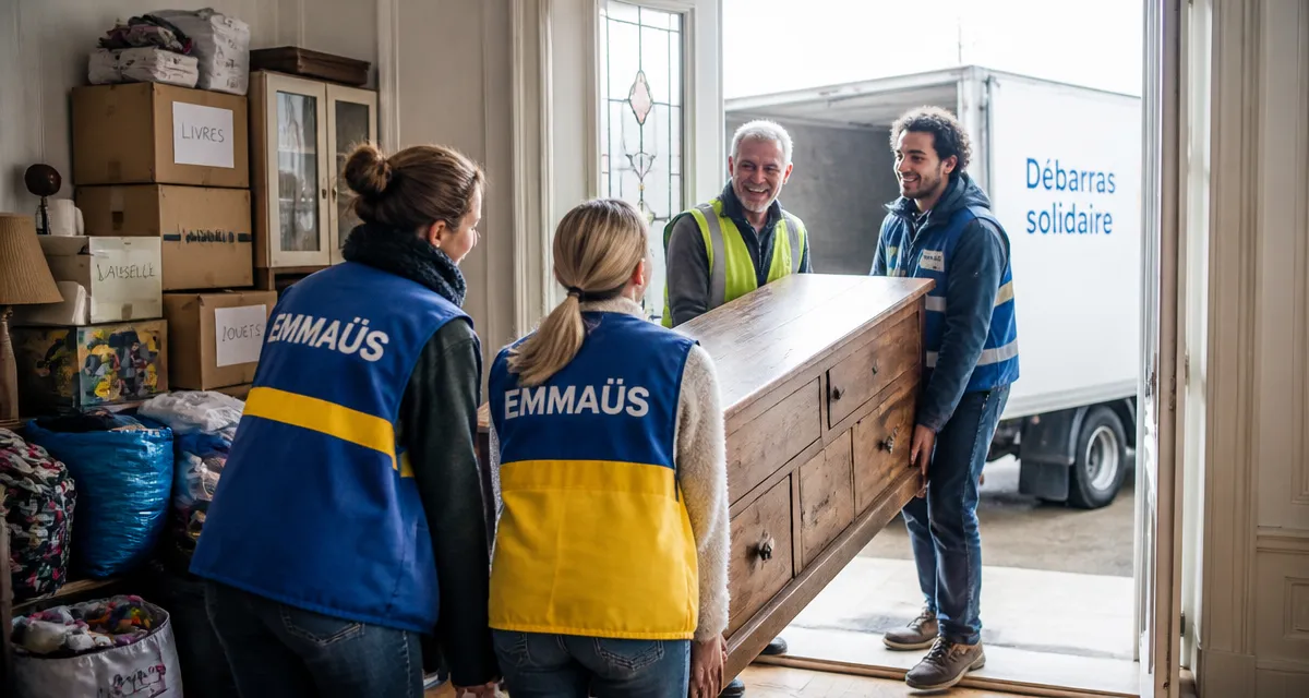 Vider une maison Emmaus équipe bénévoles