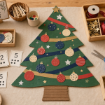 Activités noël maternelle : bricolage sapin en classe