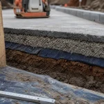 Allée carrossable pas chere : couches et dalle béton pour durabilité