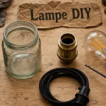 DIY lampe : bocal 3,1L, douille et ampoule LED