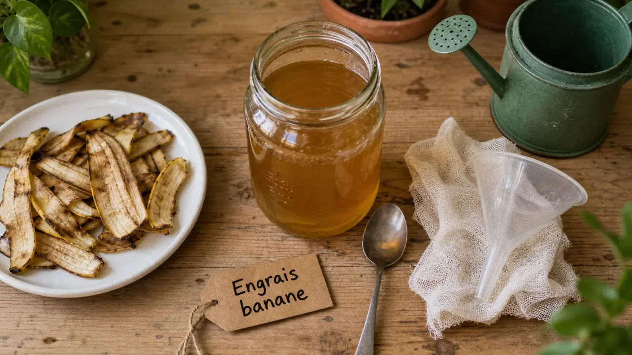 Engrais banane : macération de peaux de banane au jardin