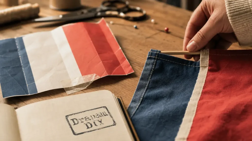 Fabriquer un drapeau en papier ou en tissu : le choix du support, de la fixation et des finitions