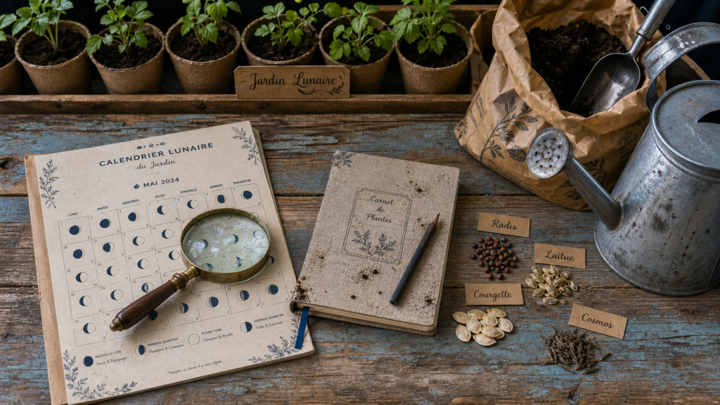 Jardiner avec la lune : calendrier lunaire et graines au jardin