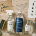 Produit menage pour nettoyer dégraisser et détartrer : vinaigre, bicarbonate et spray multi-usage