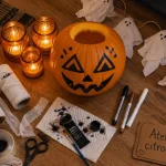 Activités halloween enfants : atelier citrouille, photophores et momies en papier toilette