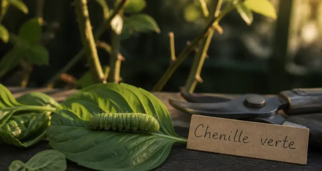Chenille verte au jardin : identifier les risques et protéger vos plantations