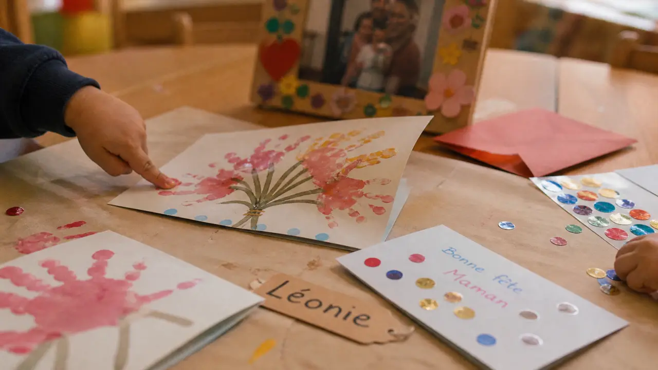 fete des meres maternelle : cadeaux simples PS MS GS, atelier enfants