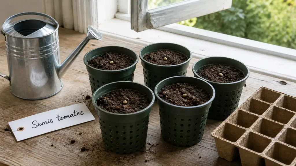 Quand semer les tomates ? Mars, 22°C et lumière pour éviter les plants filants