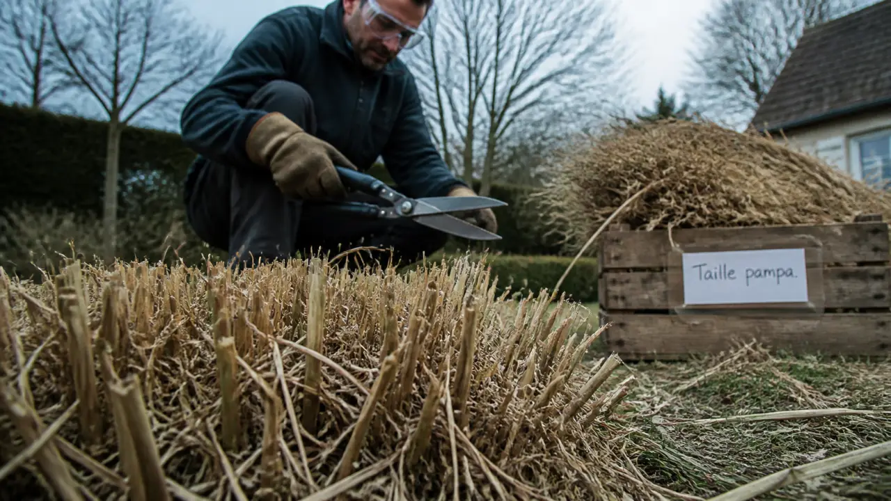 Taille pampa : couper l’herbe à 20 cm après les dernières gelées