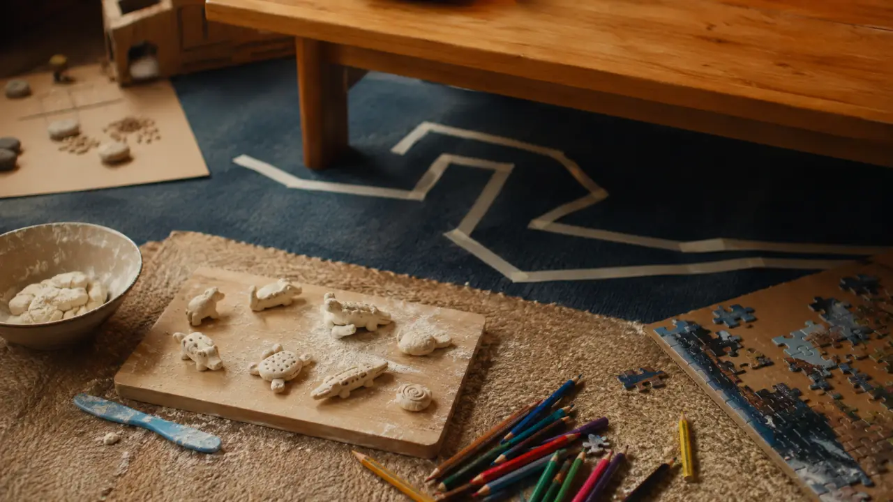 Activités enfants 5 ans : pâte à sel, puzzle et ruban de parcours