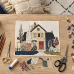 Activités enfants à la maison : collage créatif à la table
