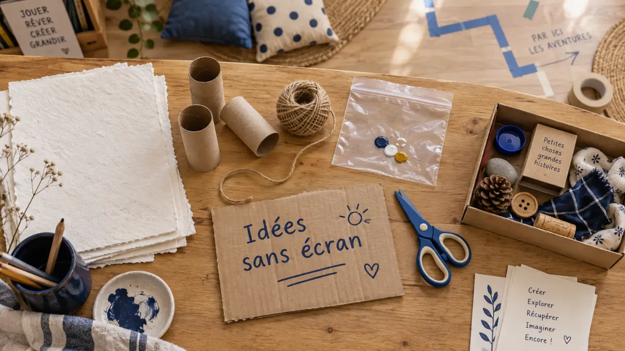 Idée activités enfants sans écran sous la pluie, au jardin ou au calme