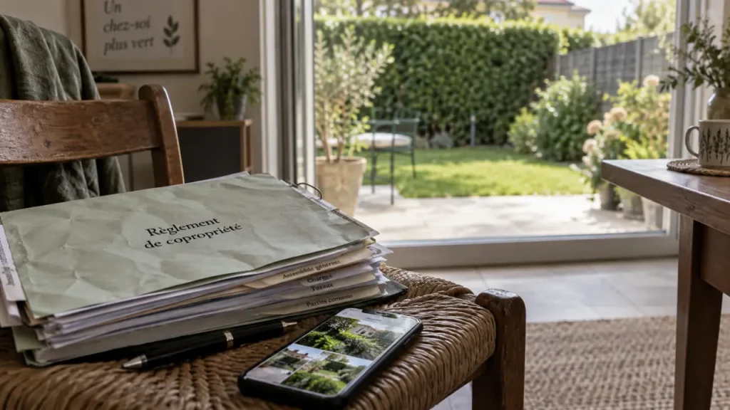 Jardin privatif en copropriété : qui paie l’entretien, les réparations et les travaux ?