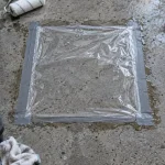 Peindre une dalle en beton exterieur : humidité sur béton avant peinture