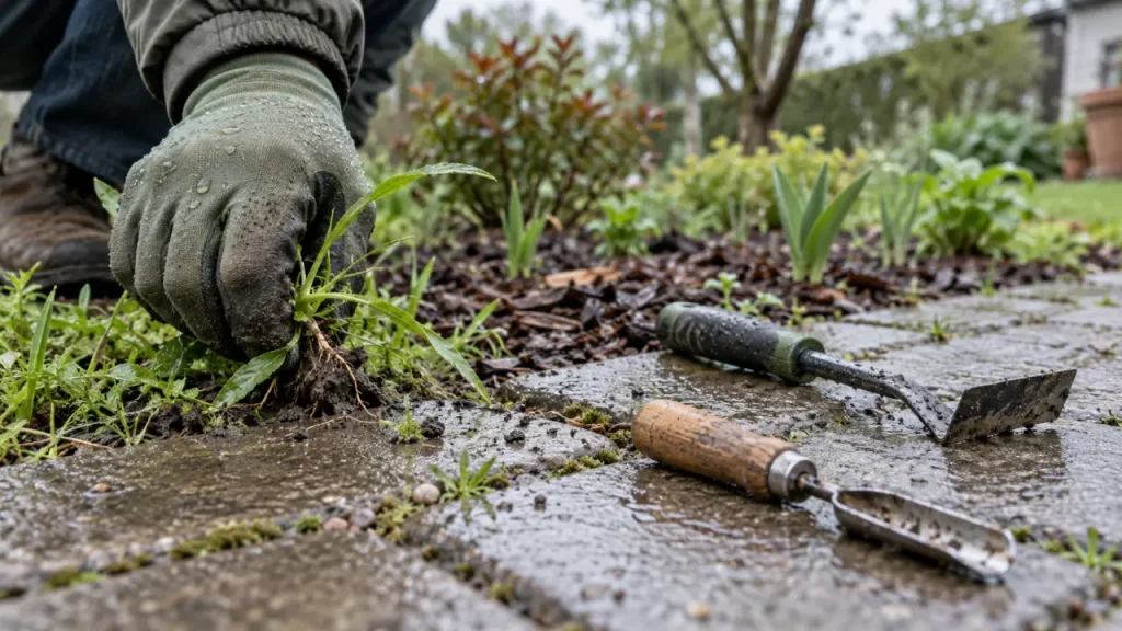 Désherber au naturel : enlever les racines plutôt que brûler les feuilles