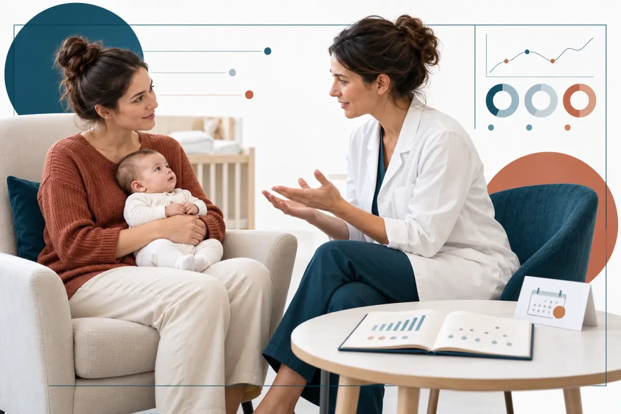 Séance avec un kinésiologue pour le sommeil d’un bébé, en présence du parent et avec un suivi médical