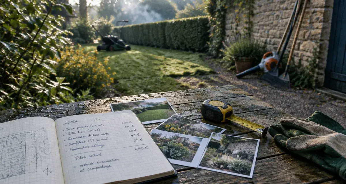Entretien de jardin à Lyon : devis pour taille et évacuation