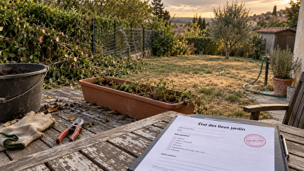 Location entretien jardin : état des lieux, tonte et haie à réparer